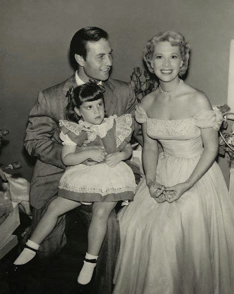 george montgomery shares some time on set with wife dinah shore and their daughter melissa
