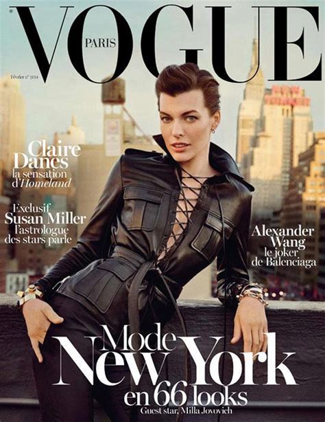 Vogue Paris Feb 2013 Milla Jovovich And Manhattan Skyline Stylonylon