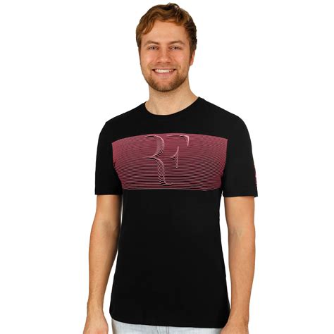 Nike Roger Federer T Shirt Heren Zwart Koraal Online Kopen Tennis