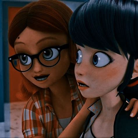 Two Animated Women Standing Next To Each Other