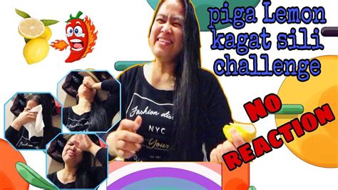 Piga Lemon Kagat Sili Challenge No Reaction Tandm Sisters Vlog Youtube