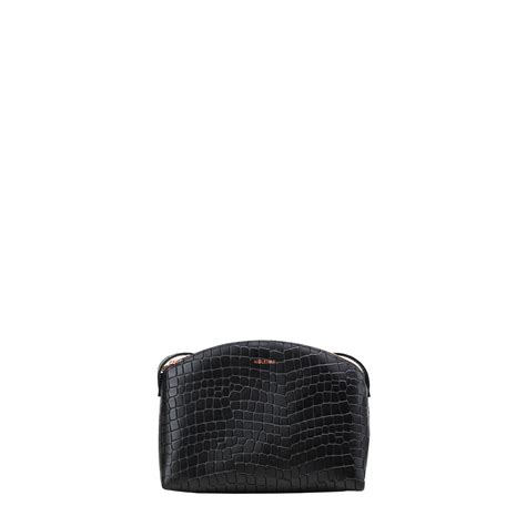 Timi Crossbody Bag Croco Black Molehill