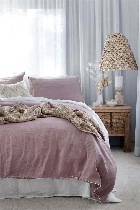 If the bed is obstructed, the player spawns at the default world spawning location. Pom Pom Trim Linen Bedding in 2020 | Cool beds, Dusty pink ...