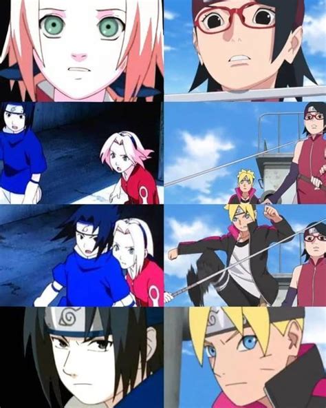 Boruto And Sarada Naruto Shippuden Anime Sasuke Uchiha Sasusaku