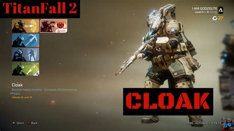 Titanfall 2 Cloak Info And Gameplay Youtube