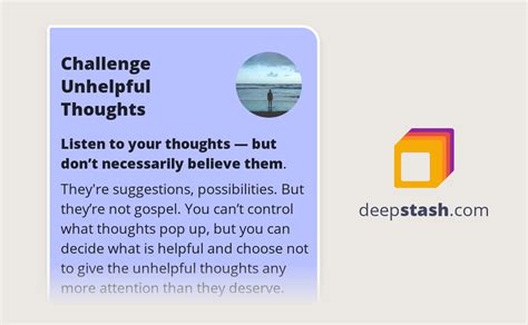 Challenge Unhelpful Thoughts Deepstash