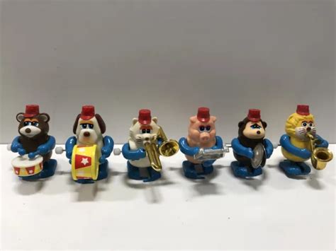 Vintage Tomy Wind Up Toys Marching Musical Band Animal Instruments