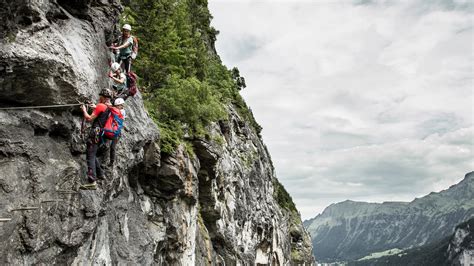 Incredible Cliff Walk In The Valley Of Lauterbrunnen Via Ferrata