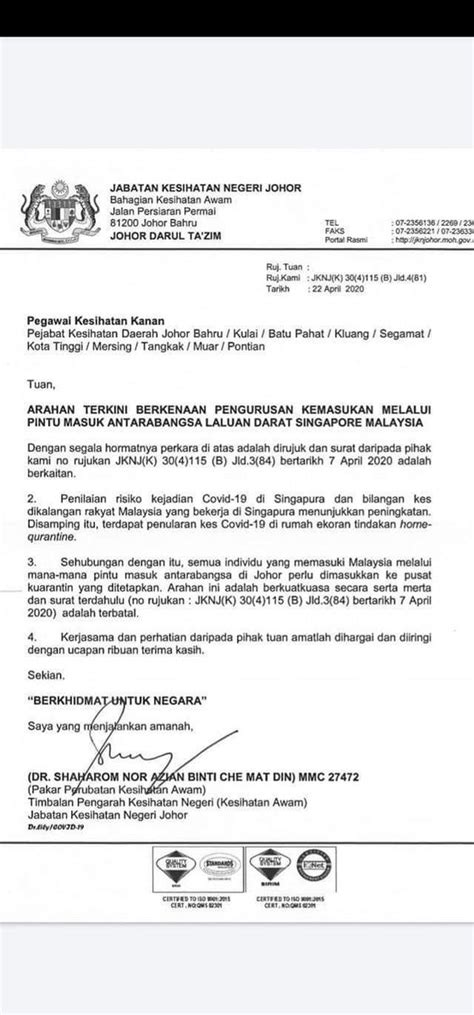 Download secara percuma contoh surat kebenaran bekerja semasa pkp di selangor, pulau pinang, kuala lumpur kl, putrajaya dan labuan, johor, sabah dan melaka dan lokasi pkpb yang boleh dijadikan surat pelepasan pergerakan dan perjalanan semasa keluar rumah tahun 2021 arahan untuk. Kebenaran Contoh Surat Pelepasan Pkp Balik Kampung / Surat ...