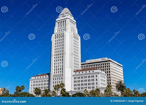 Los Angeles City Hall Editorial Photo Image Of Angeles 244605426