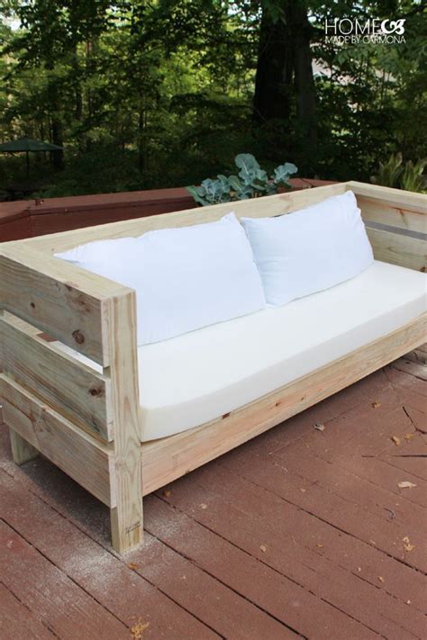 How To Build A Rustic Outdoor Sofa The Easy Way Diy Outdoor Furniture
