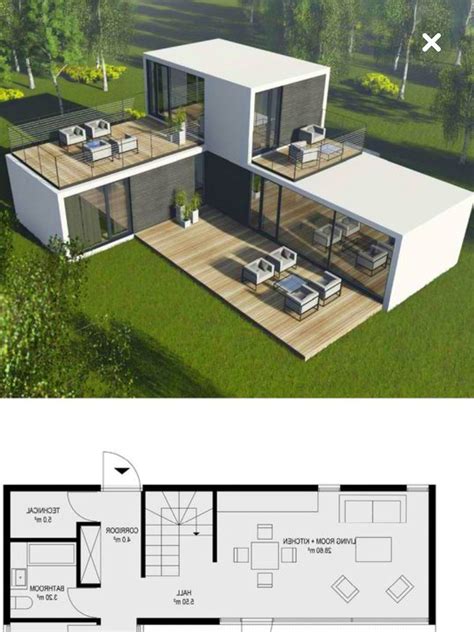 Shipping Container Home Floor Plan And Container House Project Plan