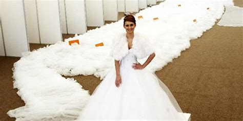 Longest Wedding Gown Train In The World Geniusbeauty