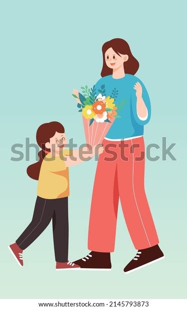 Child Give Mother Flower Over 1732 Royalty Free Licensable Stock