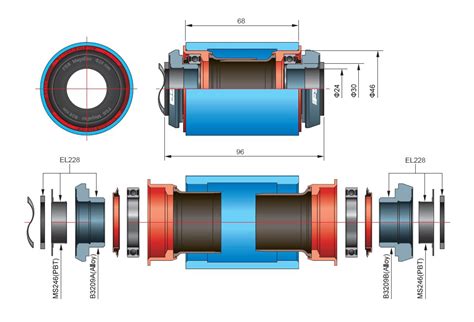 Réducteur Boitier De Pédalier Fsa Bb30 Vers Megaexo 24mm Acier