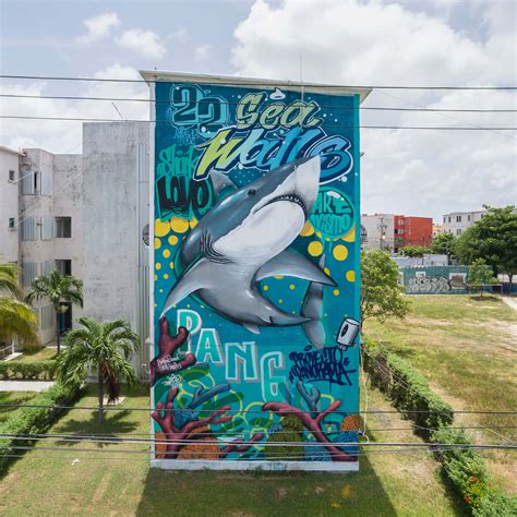 Sea Walls Murals For Oceans Street Art Festival Cancun 2017