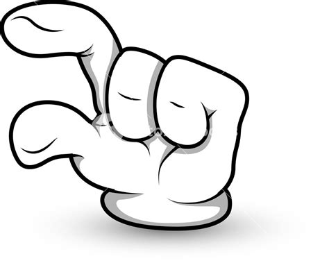 Cartoon Hand Finger Pointing Vector Illustration