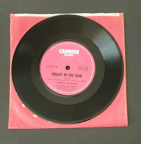 Sheila B Devotion Singin In The Rain 1977 7 Vinyl Single Record