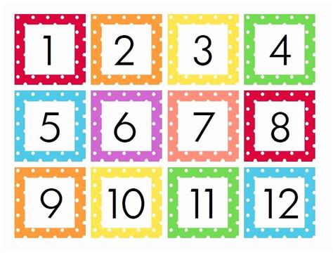 Free Printable Calendar Numbers For Preschool
