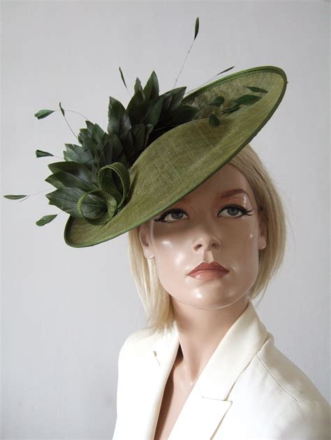 Hat 103 Dress 2 Impress Dark Olive Green Hatinator Hat Mother Of