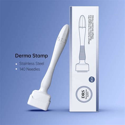 Drs Adjustable Derma Stamp 140 A Pins Microneedle Derma Roller Anti