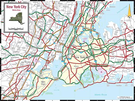 New York Highway Map Nyc Highway Map New York Usa