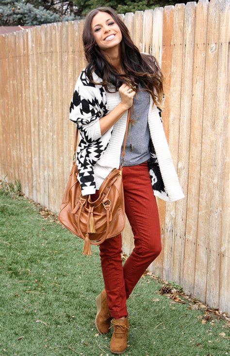 Aztec Print Sweater Fashion Outfits Lovely Clothes