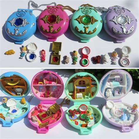 Mini Polly Pocket 100complete Jeweled Palace Forest Medaillon Ice