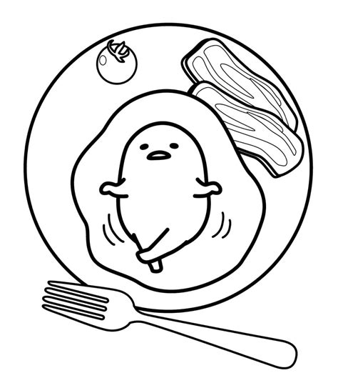Gudetama Coloring Pages Coloring Home