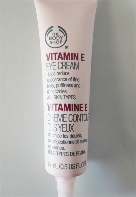 Gently dab and massage around the eye area. The Body Shop: Vitamin E Eye Cream | The Musings of a Skin ...