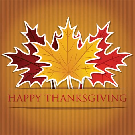 Thanksgiving Background With Maple Leaf Vector Design Vectors Graphic