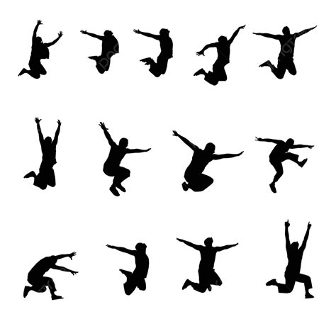 مجموعة من الصور القفز الرياضي رمز Eps10 الكبار اللوحة المتجه أيقونة