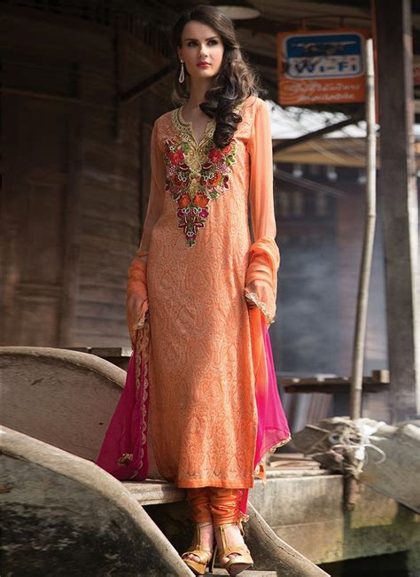 Long Pakistani Churidar Suits 2014 Latest Fashion Today
