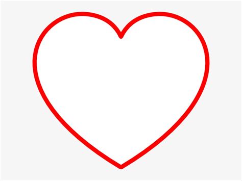 Heart Outlines Clip Art Red And White Heart Transparent Free