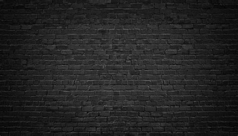 Black Brick Wall Background Texture Dark Masonry