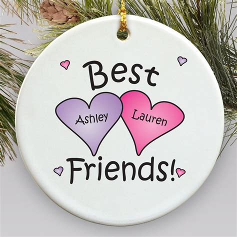 Best Friends Personalized Ornament Tsforyounow