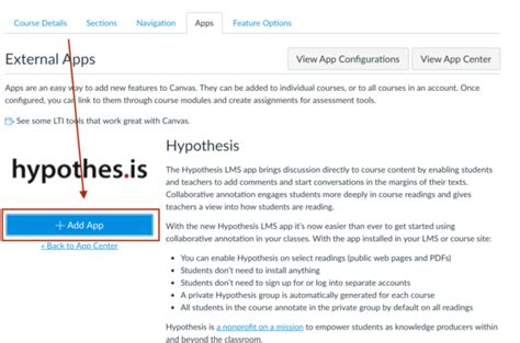 Installing The Lms App From The Canvas App Center Hypothesis