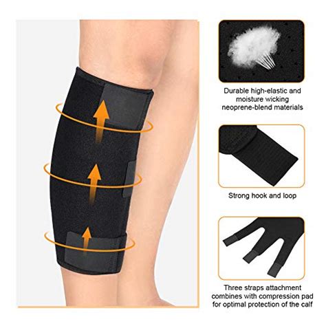 Calf Brace Shin Splint Support Lower Leg Compression Wrap With