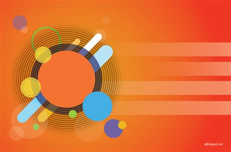 Orange Circle Abstract Background Free Psd And Graphic