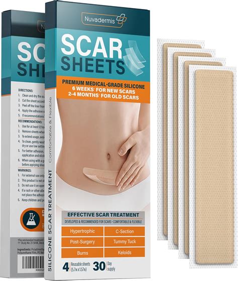 Silicone Scar Removal Sheets Keloid C Section Post Surgery And Acne