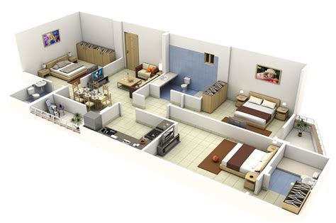 3 Bedroom House Layouts1 Interior Design Ideas