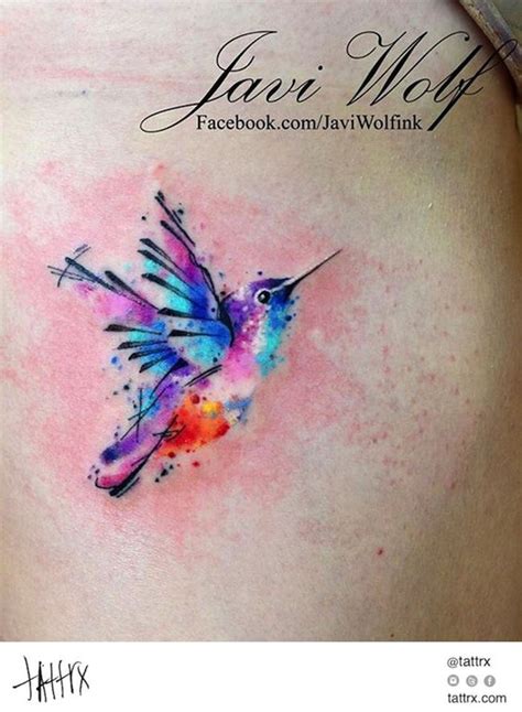 Tattoos Watercolor Tattoo Hummingbird Tattoo