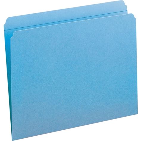 Smead File Folders With Reinforced Tab Blue 100 Box Quantity