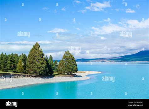 Lake Pukaki New Zealand South Island Stock Photo Alamy