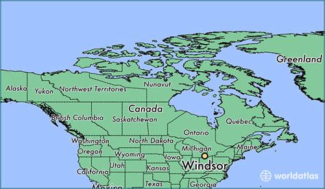 Where Is Windsor On Windsor Ontario Map