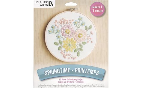 Leisure Arts Kit Embroidery 6 Springtime Michaels