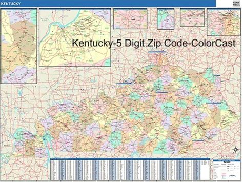 Kentucky Zip Code Map From