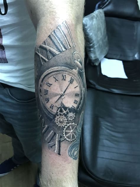 Time Clock Tattoo Clock Tattoo Design Men Time Clock Tattoo Clock