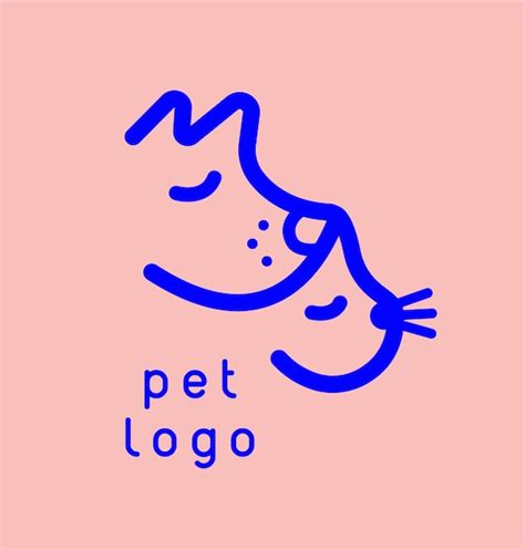 Premium Vector Cat Dog Minimalistic Logo Pet Shop Store