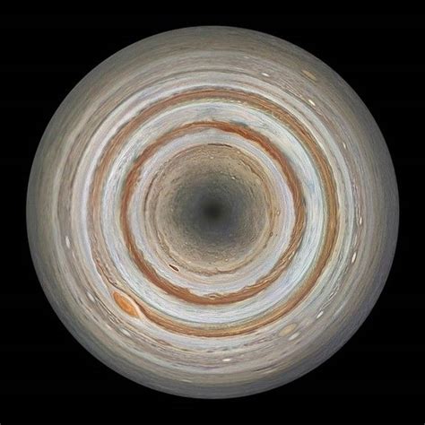 A Projection Of Jupiters North Pole Is Seen In This Still From The